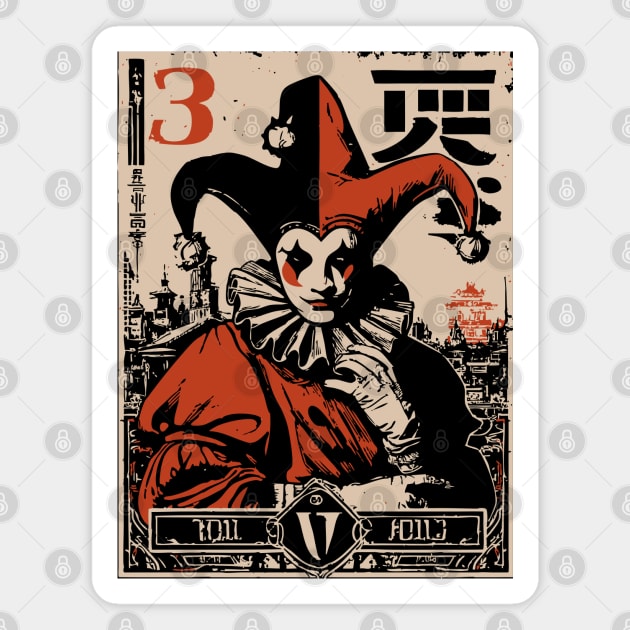 The Fool Tarot Card - Surrealist Mythpunk Fortune Art Magnet by TuncGK